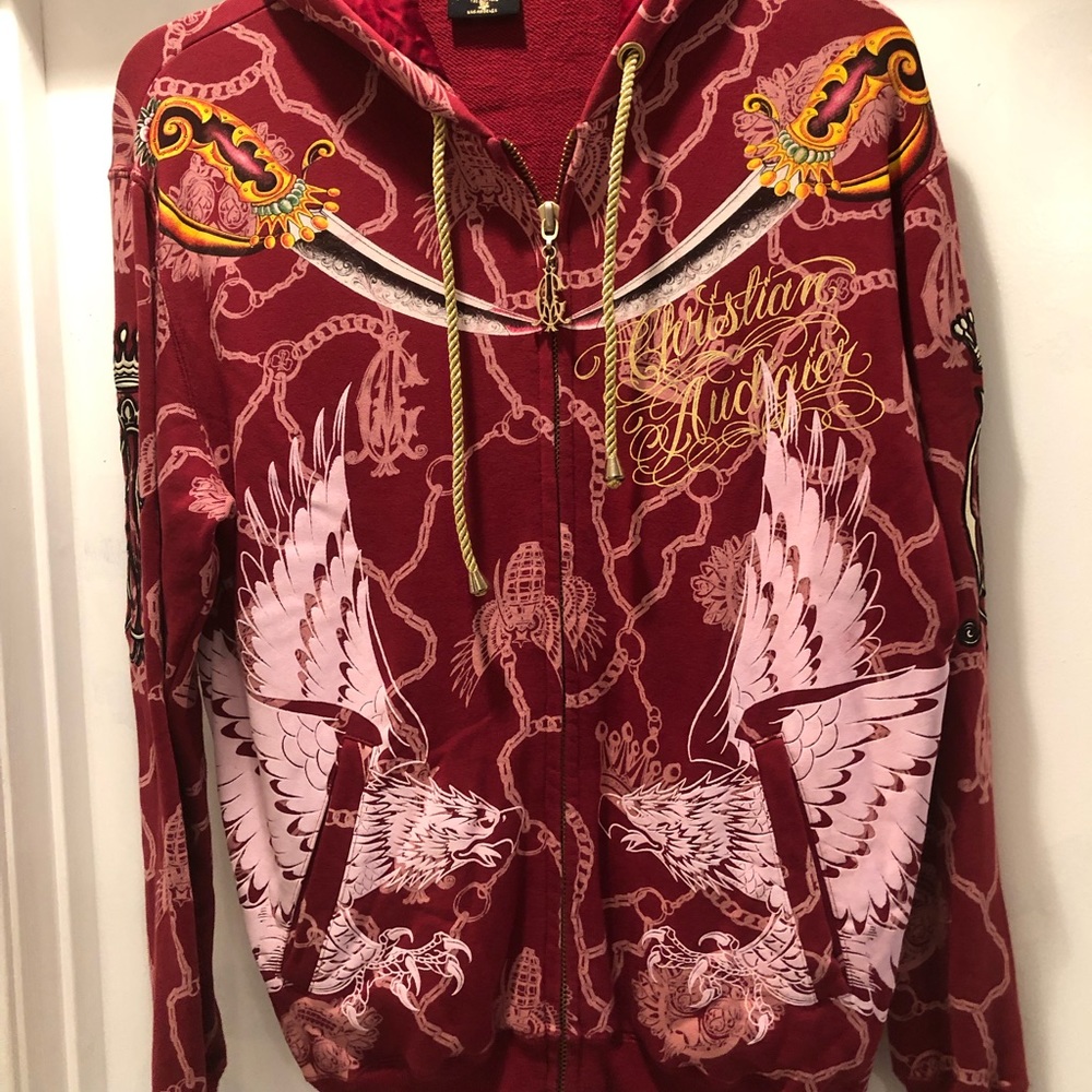 Christian Audigier Zip Up Sweater